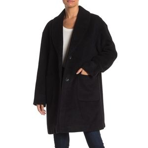 Black Wool Blend Coat - Derek Lam 10 Crosby NWT